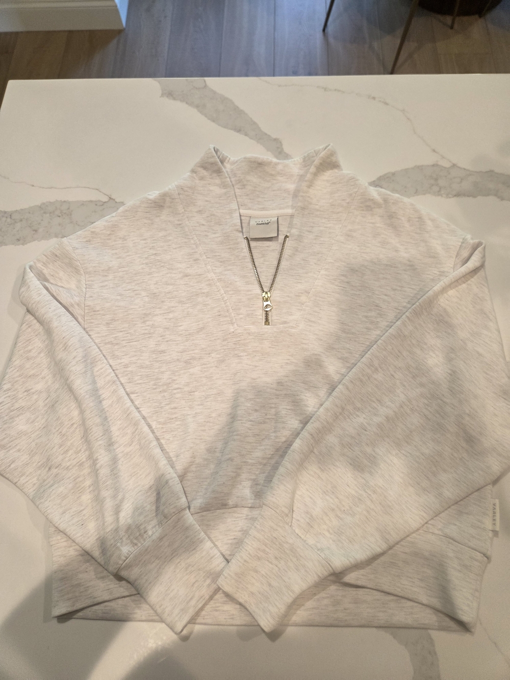 Varley Light Heather Cream Cowl Pullover Sweater. Worn Once - Picture 4 of 10